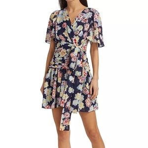 Tanya Taylor Brynn Floral Mini Wrap Dress